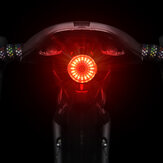 Fanale posteriore per bicicletta WEST BIKING 60lm 350mAh ultra luminoso, ricarica manuale/induttiva USB, luce posteriore a LED impermeabile, 6 modalità di torcia, sicurezza ciclistica.
