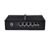 QOTOM Mini Pc Core I7-5500U 4 ГБ + 64 ГБ 4 Gigabit Ethernet Machine Микро-промышленный Q375G4 мульти-сетевой порт