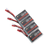4 PCS XF POWER 3.7V 1200mAh 25C 1S LiPo Battery JST Plug with Battery Charger for RC Drone