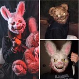 Blutige Killer-Hasenbären-Maske, Gruselige Halloween-Maske, Plüsch-Cosplay-Horror-Maske