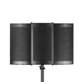 Faltbarer Mikrofon-Akustikisolations-Schutzschild mit Studio-Schaumstoffplatten für die Aufnahme und Live-Übertragung des Mikrofons