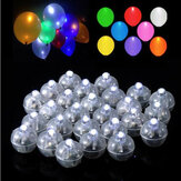 50 Pcs White Ball Lamps LED Light Paper Lantern Balloons Wedding Party Christmas Decoração de Halloween
