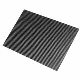 Pannello di fibra di carbonio 3K a tessitura diagonale nera, lucido, di formato 200x300x(0.5-5) mm e materiale composito RC elevato