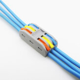 PCT-3 Connecteur de fil universel à 3 broches à connexion de station d'accueil coloré Connecteurs électriques à blocs de terminaux de fil