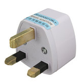 Universal US/EU zu UK AC Power Adapter Travel Converter Adapter 3 Pins 110V-240V Weiß 