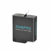 Bateria Lipo Ruigpro o pojemności 1220mAh do kamery sportowej Gopro Hero 5/6/7 i akcesoriów