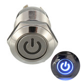 5 SZT. 12V 4-stykowy przycisk metalowy z diodą LED przycisk Momentary Przełącznik zasilania Odporny na wodę