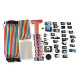 Geekcreit® 37 Sensor Modul Kit mit T Typ GPIO Jumper Kabel Brotkorb für Himbeer Pi Plastikbeutel Paket