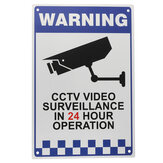 CCTV Προειδοποιητικό σήμα Αυτοκόλλητο Ασφάλεια Βίντεο Παρακολούθηση Κάμερα Ασφάλεια Σήμα Reflactive Metal