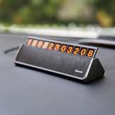 Baseus Press rejtett típusú autó ideiglenes parkolási telefonszám kártya ABS autó dekorációs lemez 