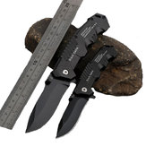 120mm Stainless Steel Black Mini Folding Knife Outdoor Survival Camping Knife Fishing Line Cutter