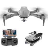 LYZRC L106 PRO 5G WIFI FPV GPS kétoldalú kamera, 4K HD, két-tengelyes mechanikai képstabilizátor, optikai lebegésmérő helymeghatározás, összehajtható RC Drone Quadcopter RTF