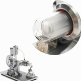 Peça sobressalente de tubo de vidro para modelo de motor Stirling, gerador de energia física de combustão externa