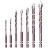 3/4/5/6/8/10/12mmm Tile Drill Bits Hex Triangle Bit for Glass Ceramic Concrete PVC Hole Opener Wood Drilling Tool