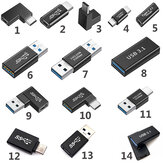 USB3.0 USB3.1 - Type-C Adaptör 5-10 GB Adaptörü Destekler 5A Ses ve Video Adaptörü Jak Gücü Konektör Şarj Adaptörü Type-C Dizüstü Tablet Telefon için Uzatma Kablosu
