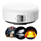 XANES® Kültéri vízálló vészhelyzeti izzó 3 mód LED kemping lámpa USB töltés Függő munkalámpa Éjszakai piaci fény