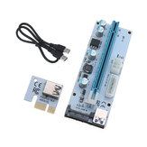 USB3.0 PCI-E 1x - 16x SATA   4P   6P Extender Riser kártya adapter tápkábel bányász
