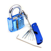 Összecsukható ajtózár nyitó, átlátszó kivágással, belülről PadLock Lock Pick Set
