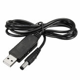 1m 5V DC na 12V DC Kabel zasilający USB Adapter danych Wtyczka ładowarki z diodą LED 2,1 mm x 5,5 mm