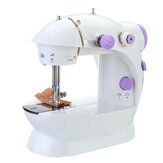 Переносная швейная машина Mini с лампой, обрезателем нити, удлинительным столом, электрическими швейными машинами для самостоятельного вышивания