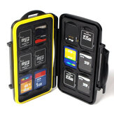 Waterdichte Memory Card Case Box Beschermer Hard Pouch Ondersteuning voor 12 SD 12 TF Micro SD-kaart