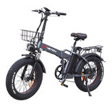 [EU DIRECT] DRVETION AT20 Electric Bike 48V 10Ah Battery 750W Motor 20*4.0inch Tires 40-60KM Max Mileage Range 200KG Max Load Folding Electric Bicycle