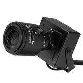 كاميرا آي بي صغيرة 1.0 ميجابيكسل 720 بكسل مع عدسة تكبير يدوية 2.8-12 مم وإضافة الكاميرا إلى الشبكة P2P بقواعد التثبيت
