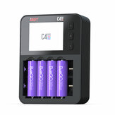 Chargeur de batterie intelligent ISDT C4 EVO 36W 8A 6 canaux avec sortie USB pour batteries 18650 26650 26700 AA AAA