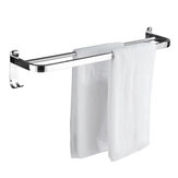 Prateleira de duas barras de aço inoxidável perfurada para toalhas, com alta capacidade de suporte