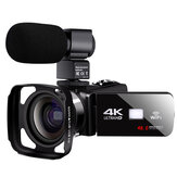 كاميرا ديجيتال كومري أف1 بدقة 48 ميجابكسل و4K وشبكة واي فاي وشاشة تعمل باللمس بحجم 3.0 بوصة للتصوير بالفيديو لـ يوتيوب مع ميكروفون وعدسة واسعة الزاوية