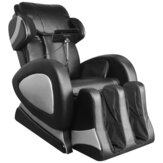 Silla de masaje de lujo vidaXL con panel de control, silla de masaje ajustable con 12 bolsas de aire, diseño de respaldo y reposapiés ajustable para sala de estar, oficina, dormitorio