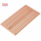 50pcs 5X10cm Single Side Copper Prototype Paper PCB Breadboard 2-3-5 Joint Hole