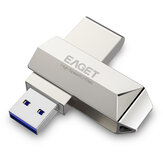 Eaget F70 USB 3.0 128 GB-os fém USB flash meghajtó U Disk Pen Drive 360 fokos forgatás
