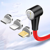 Bakeey 3A Cable de datos magnético 3 en 1 Type C Cable de carga rápida Micro USB para Mi10 9Pro K30 Huawei P30 P40 Pro