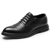 Men Microfiber Dress Shoes Business Casual Oxfords