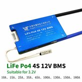 4S 12V LiFe Po4-batterij 3.2V Power Protection Board 10A-180A met temperatuurbeveiliging Egalisatiefunctie Overstroombeveiliging BMS-batterijbeschermingskaart