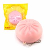 Kiibru Licensed Squishy Bun Pink Yellow 6cm With Original Packaging Chain Phone Bag Strap Gift Decor