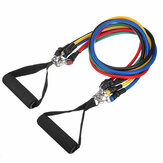 11pcs Resistance Band Rubber Loop Tube Bands Gym Ankle Straps Yoga Exercises Tools With Storage Bag
