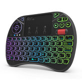 RII X8+ Colorful Backlit 2.4G Air Mouse Mini Wireless Keyboard Touchpad for Android TV Box Laptop