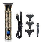 USB Professional Hair Clipper Retro Oil Head Clipper Beard Trimmer Shavers Hari Grooming Cutting Finishing Cutting Machine Trimmer T-outliner for Men Kids Hair Carving