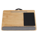 Mesa de cama portátil de madera ajustable para portátil con soporte para tablet. Escritorio portátil para cama.