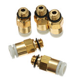 Creality 3D® 5PCS 3D Printer M6 Thread Nozzle Brass Pneumatic Connector Quick Joint For Remote Extruder