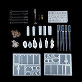 77 stuks hars juwelen maakgereedschap siliconen mal maak sieraden hanger ambachtelijke DIY set