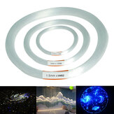 100m PMMA Clear Plastic Fiber Optic Cable End Grow Led Light Decorations 0.75 / 1 / 1.5mm