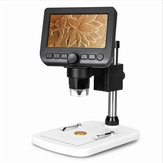 Microscope numérique UM046 avec grand écran LCD de 4,3 pouces, loupe électronique avec 8 LED de haute luminosité ajustables