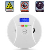 Carbon Monoxide Detector Smoke Fire Alarm Sound Combo Sensor Battery Operated