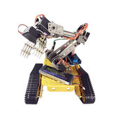 DoArm S7 7 DOF Robot Tank Coche Chasis con brazo robótico de metal manipulador Garra para