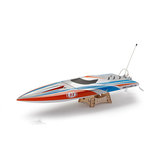 طراز TFL Hobby 1111 Rocket FSR-OF Racing Boat بطول 65 سم محرك كهربائي بقوة 2958/2881KV ومحول سرعة 70A وقارب تحكم عن بُعد بألياف الزجاج