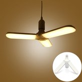 AC85-265V 45 W E27 Branco Quente 2835 228 LED Lâmina de Ventilador Dobrável Ângulo Ajustável Lâmpada Luz Interior