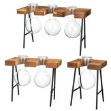 Tiszta üveg hidroponikus főzőpohár ültető pad állvány díszítéssel asztali tartály virágos üveg